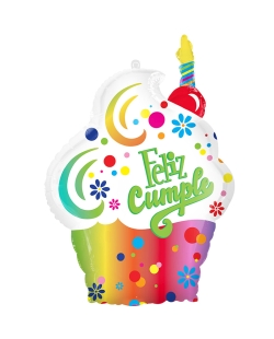 Forma Pastel Feliz Cumpleaños Puntos 50X68cm