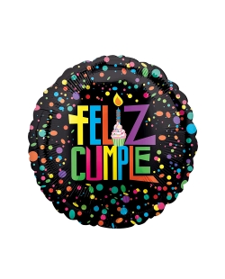 18/45cm Feliz Cumple Confeti