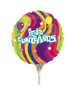 9/23cm MINI FELIZ CUMPLEAÑOS REMOLINO