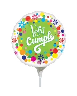 9/23cm MINI FELIZ CUMPLE PUNTOS