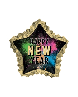 Forma Estrella H. New Year Brillo 86X81cm