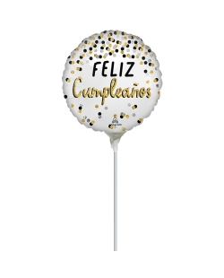 9/23CM MIN FELIZ CUMPLEAÑOS CONFETTI SATIN