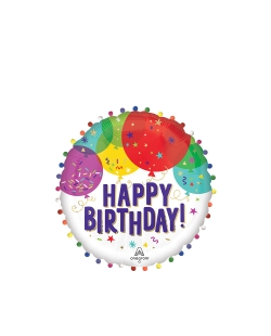 Jumbo Happy Bday Pom-Pom 81cm