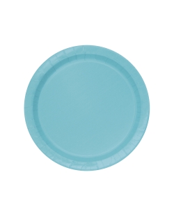 Platos 22,5cm Redondo Turquesa Carton ***OFERTA DTO NO ACUMULABLE