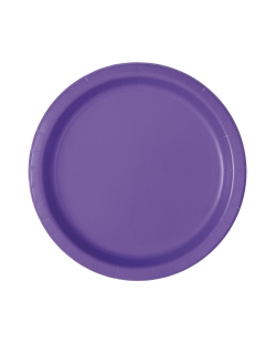 Platos 22,5cm Redondo Morado Carton ***OFERTA DTO NO ACUMULABLE