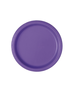Platos 17,5cm Redondo Morado Carton ***OFERTA DTO NO ACUMULABLE