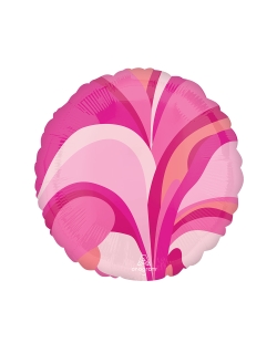 18/45cm Circulo Rosa Marmol Vibrante
