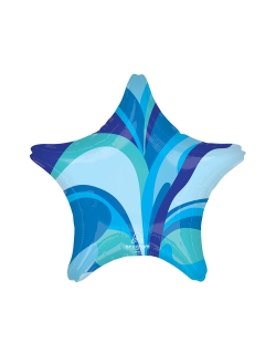 19/48cm Estrella Azul Marmol Vibrante