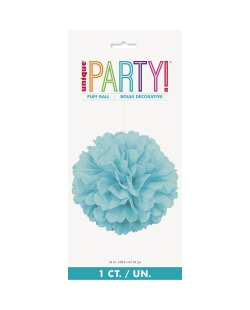 Deco Pom Pom Tisu Turquesa 40,6cm