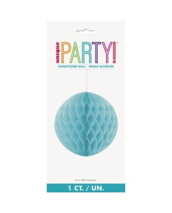 Deco Bola Nido Abeja Turquesa 20,3cm