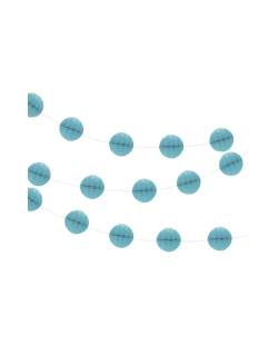 Guirnalda Bolas Nido Abeja Turquesa 2,13m