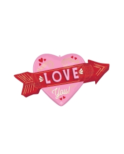 Forma Corazon Flecha Love Retro 106X63cm