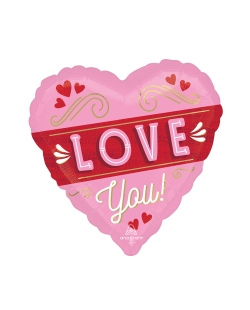 28 Jumbo Corazon Love You Retro