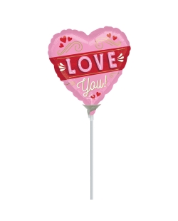 9/23cm Mini Corazon Love You Retro