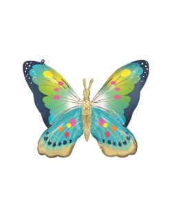 Forma Mariposa Azul Satin 76X68cm