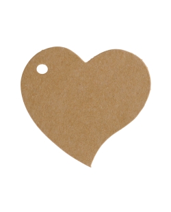 Marcasitio Etiqueta Corazon 4 X 4cm Carton ***OFERTA DTO NO ACUMULABLE