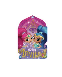 Invitaciones: Shimmer &amp; Shine ***OFERTA DTO NO ACUMULABLE