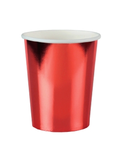 Vaso Mtl Rojo 7.8X9.7cm 27cl Carton ***OFERTA DTO NO ACUMULABLE