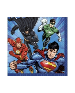 Servilletas 25 x 25cm Liga De La Justicia