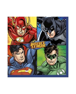 Servilletas 33 x 33cm Liga De La Justicia