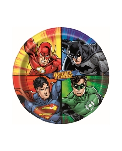 Platos 22,5cm Liga De La Justicia