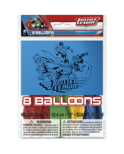 Globos Latex 30cm Liga De La Justicia