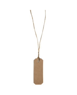 Marcasitio Etiqueta Kraft 3X8cm Carton Y Cuerda ***OFERTA DTO NO ACUMULABLE