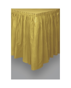 Faldon Mesa Plastico Oro 4,27Mx74cm ***OFERTA DTO NO ACUMULABLE