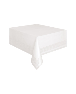 Mantel Blanco Papel-Poliester 1,37X2,74m