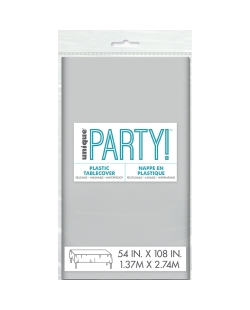 Mantel Plastico Plata 1,37X2,74M Pkg Peq. ***OFERTA DTO NO ACUMULABLE