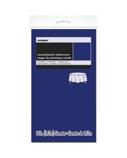 Mantel Plastico Redondo Azul Marino 2,13M Pkg Peq. ***OFERTA DTO NO ACUMULABLE