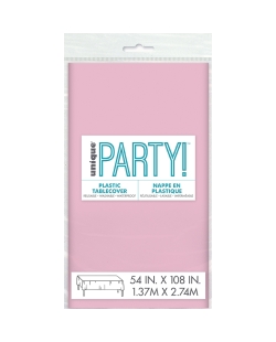 Mantel Plastico Rosa Pastel 1,37X2,74M Pkg Peq. ***OFERTA DTO NO ACUMULABLE