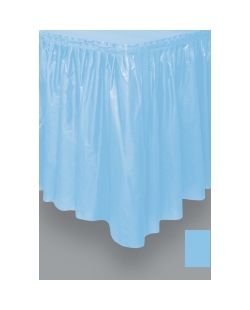 Faldon Mesa Plastico Azul Pastel 4,27Mx74cm ***OFERTA DTO NO ACUMULABLE