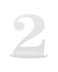 Centro Mesa Numero 2 14X9.5X17cm Madera ***OFERTA DTO NO ACUMULABLE