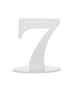 Centro Mesa Numero 7 14X9.5X17cm Madera ***OFERTA DTO NO ACUMULABLE