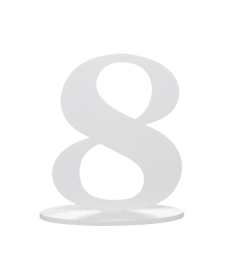 Centro Mesa Numero 8 14X9.5X17cm Madera ***OFERTA DTO NO ACUMULABLE