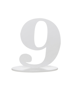 Centro Mesa Numero 9 14X9.5X17cm Madera ***OFERTA DTO NO ACUMULABLE