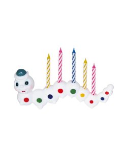 Velas Espiral Y Portavelas Oruga 14X6.3cm 