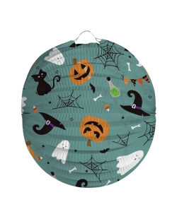Linterna Redonda Happy Halloween 22cm