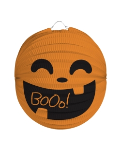 Linterna Redonda Calabaza Halloween Booo! 22