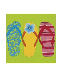 Servilletas pequeñas 25cm x 25cm Flip Flop ***OFERTA DTO NO ACUMULABLE