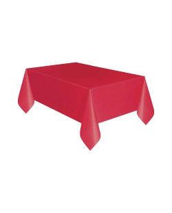 Mantel Plastico Rojo Rubi 1,37X2,74m ***OFERTA DTO NO ACUMULABLE