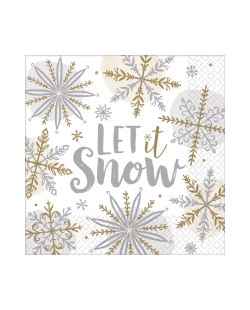 Servilleta 33cm X 33cm Shining Snow 