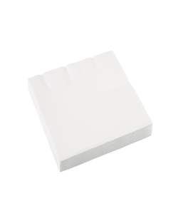 Servilletas 33X33cm Blanca  
