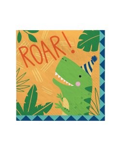 Servilletas 33cm X 33cm Happy Dino Bday 