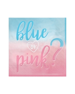 Servilleta 33 X 33cm Rosa / Azul ***OFERTA DTO NO ACUMULABLE