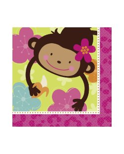 SERVILLETAS 33x33cm MONKEY LOVE ***OFERTA DTO NO ACUMULABLE