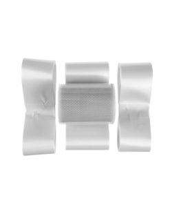 Kit Lazo Coche Blanco 24.5 X 23.5 X 7cm Poliester Y Poliprop. ***OFERTA DTO NO ACUMULABLE