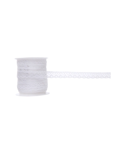 Cinta Encaje Blanco 10mm x 5m Poliester ***OFERTA DTO NO ACUMULABLE