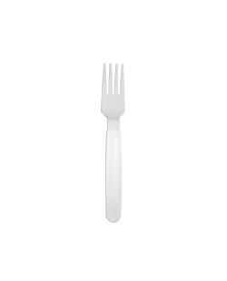 Tenedor Reutilizable Talco Blanco 18,5cm PP+Mineral ***OFERTA DTO NO ACUMULABLE
